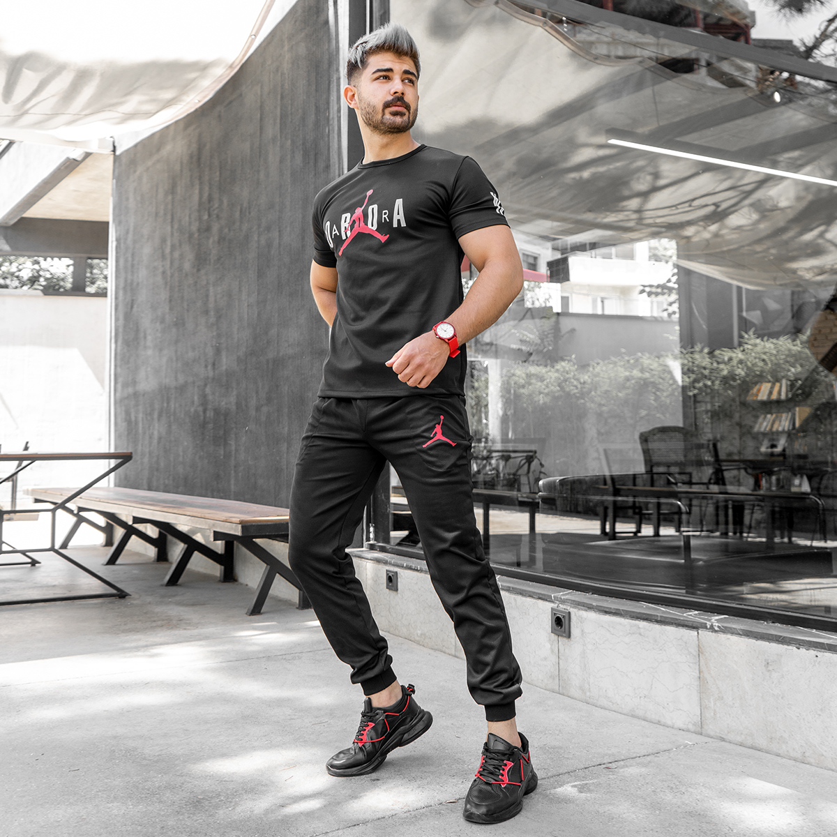 ست تیشرت شلوار jordan مردانه مدل Jagrati