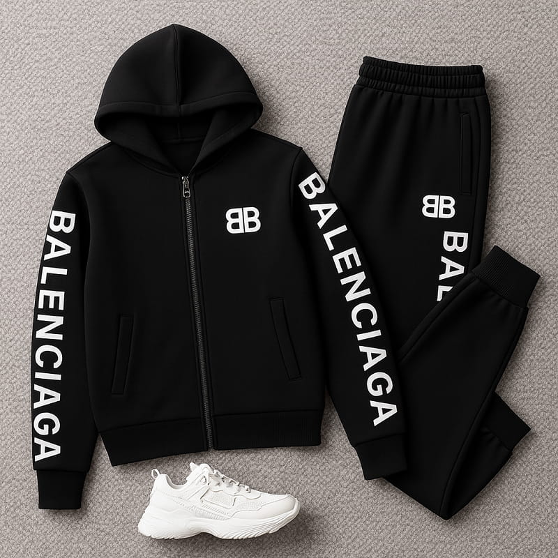 ست سوییشرت شلوار مردانه بالنسیاگا مدل Hami-مشکی